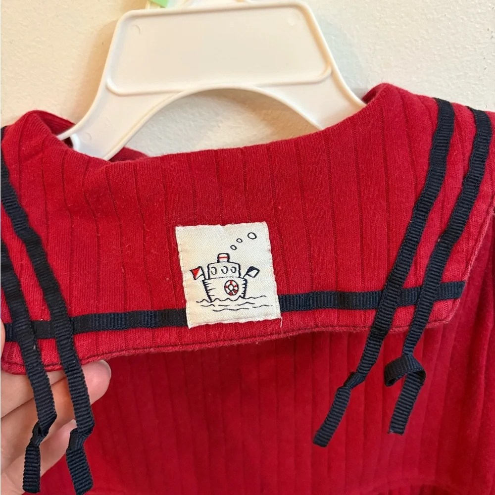 Vintage« Sneek Peek »Sleeveless Dress with Nautical 3-4 year - Picture 6 of 10